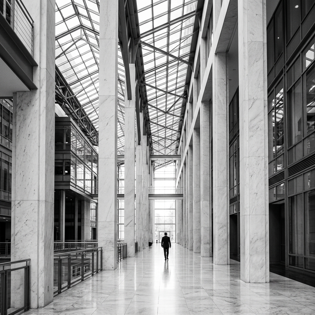 Alignment architectural atrium